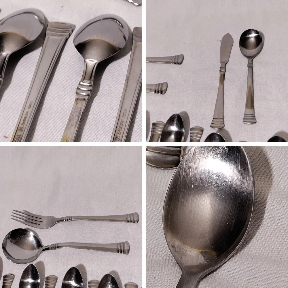 Cambridge Codie Stainless Flatware Lot of 25 Pieces (spoons, serving etc)